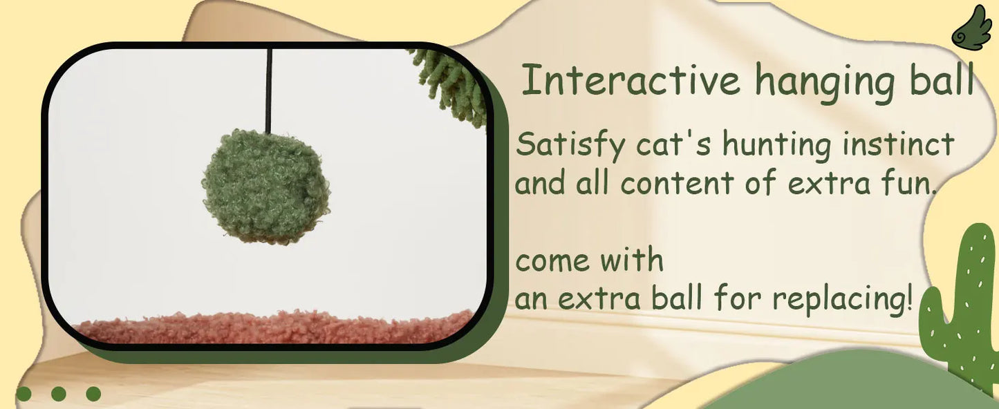 Cat Tree ,Tower wiCats, All-in-One Act Center with Cat Scratching Post Cozy Sleepth Twin Cat Condos for Indoor ivity