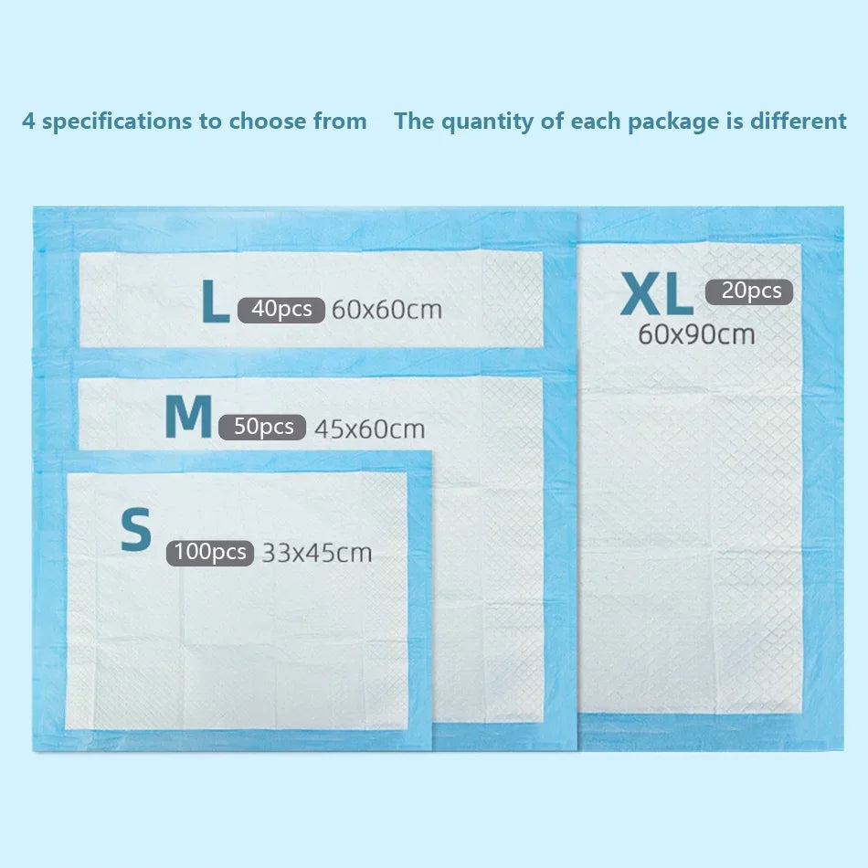 Super Absorbent Pet Diaper Dog Training Pee Pads Disposable Puppy Potty Pads Soakers For Cats Dog Diapers Cage Mat Pet Supplies