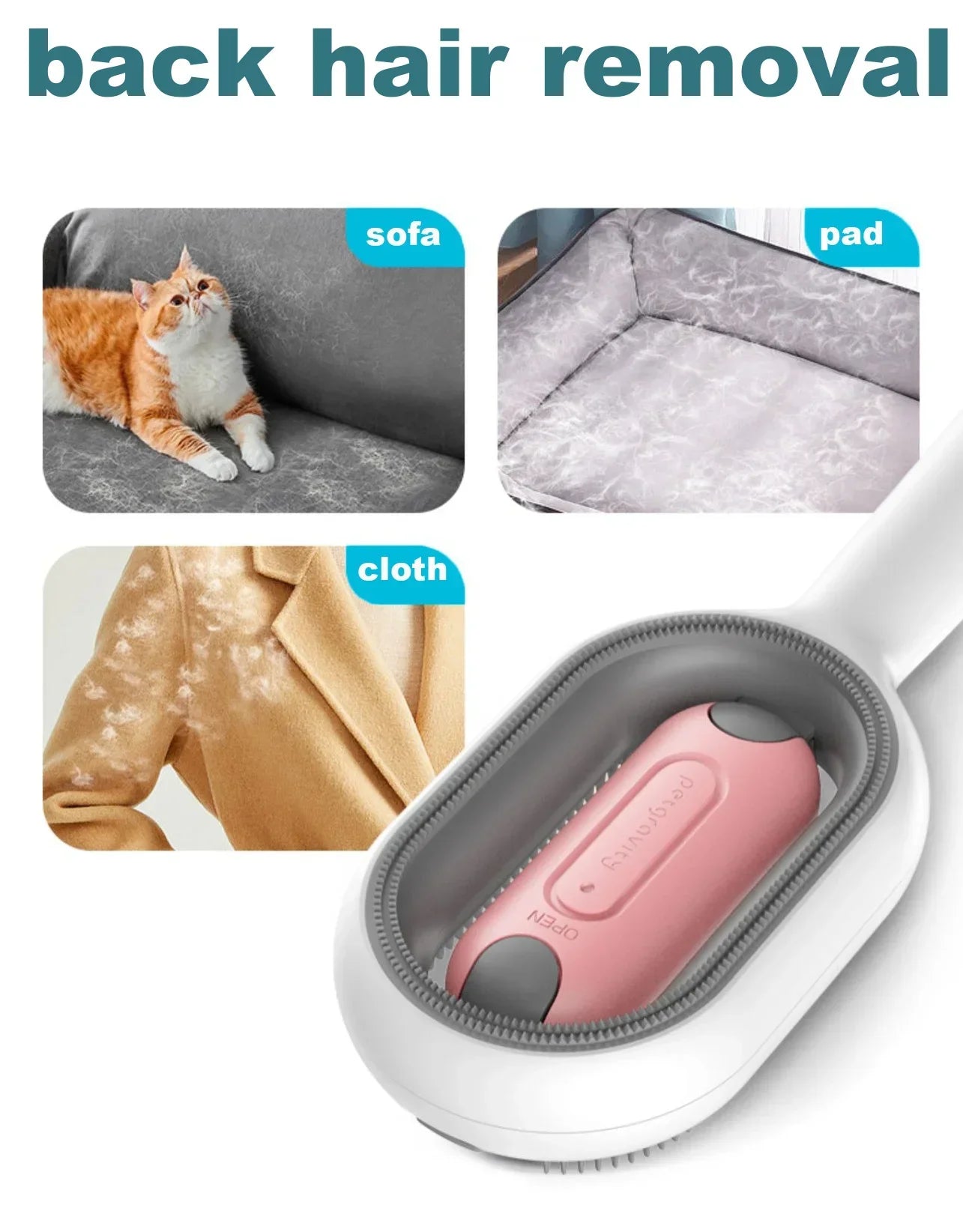 For Cats Accessories Cat Brush Cat Comb 3 in 1 Electric Spray Cat Hair Brushes for Massage Pet Grooming Comb Hair Removal Combs