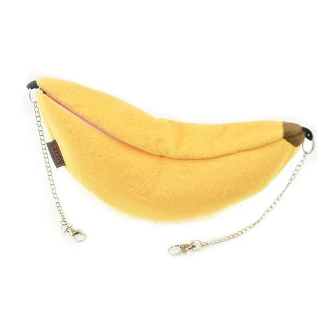 Hamster cotton nest banana Shape House Hammock Bunk Bed House Toys Cage Sugar Glider Hamster Small Animal Bird Pet Supplies