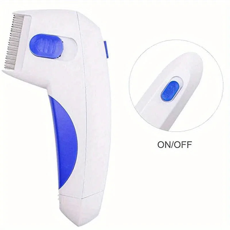 Electronic Flea Comb for Dogs & Cats – Lice, Flea & Egg Remover for Pets