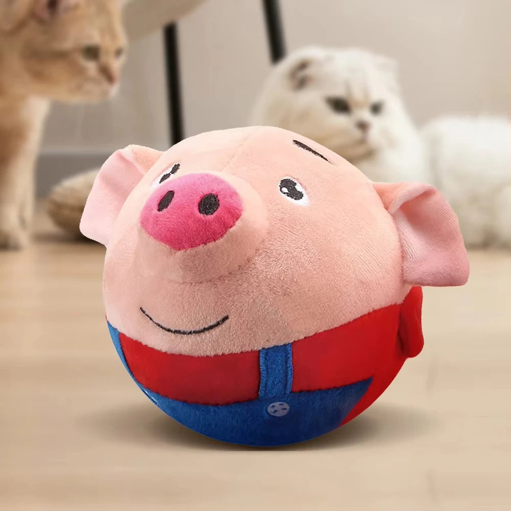Pet Smart Cat Toy Electric Automatic Plush Bouncing Toys Interactive Toys Self-moving Kitten Toys for Indoor Playing Small Dogs