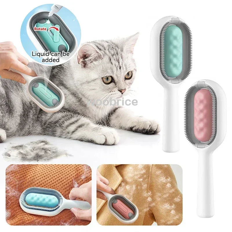 For Cats Accessories Cat Brush Cat Comb 3 in 1 Electric Spray Cat Hair Brushes for Massage Pet Grooming Comb Hair Removal Combs