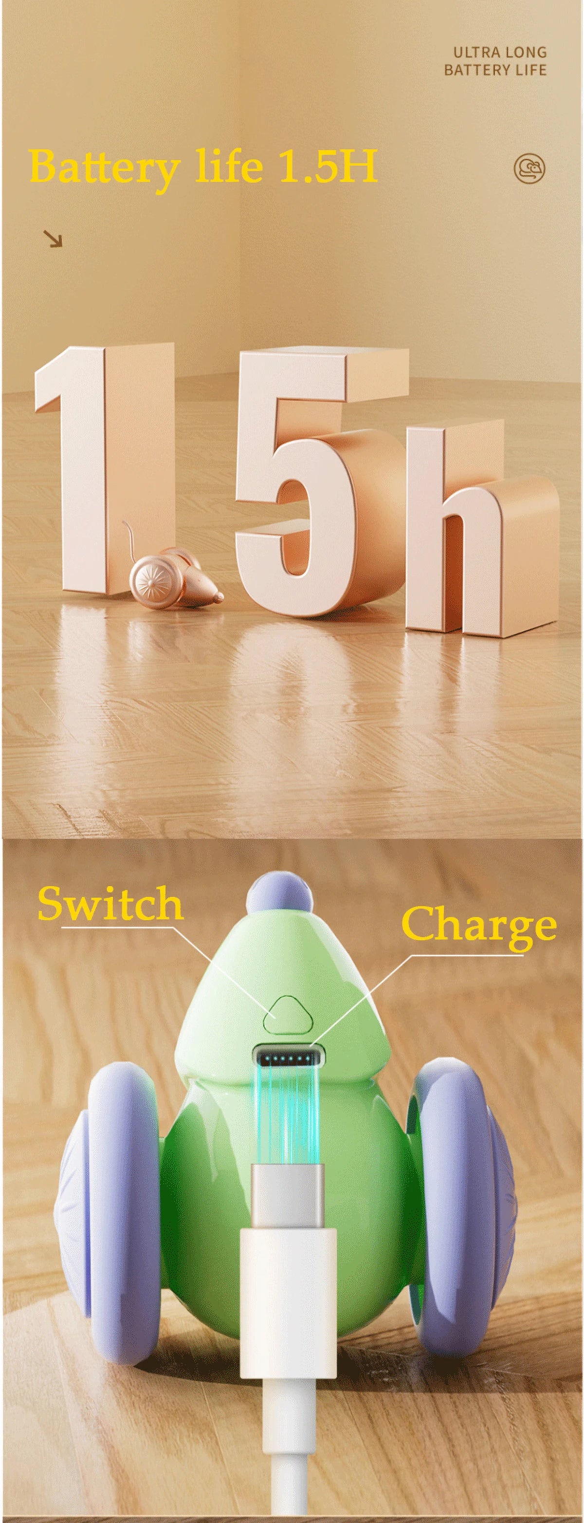 Inetlligent Electric Mouse Cat Toy for Interactive Playtime with Obstacle Avoidance Silent Charging 1.5H Battery Life