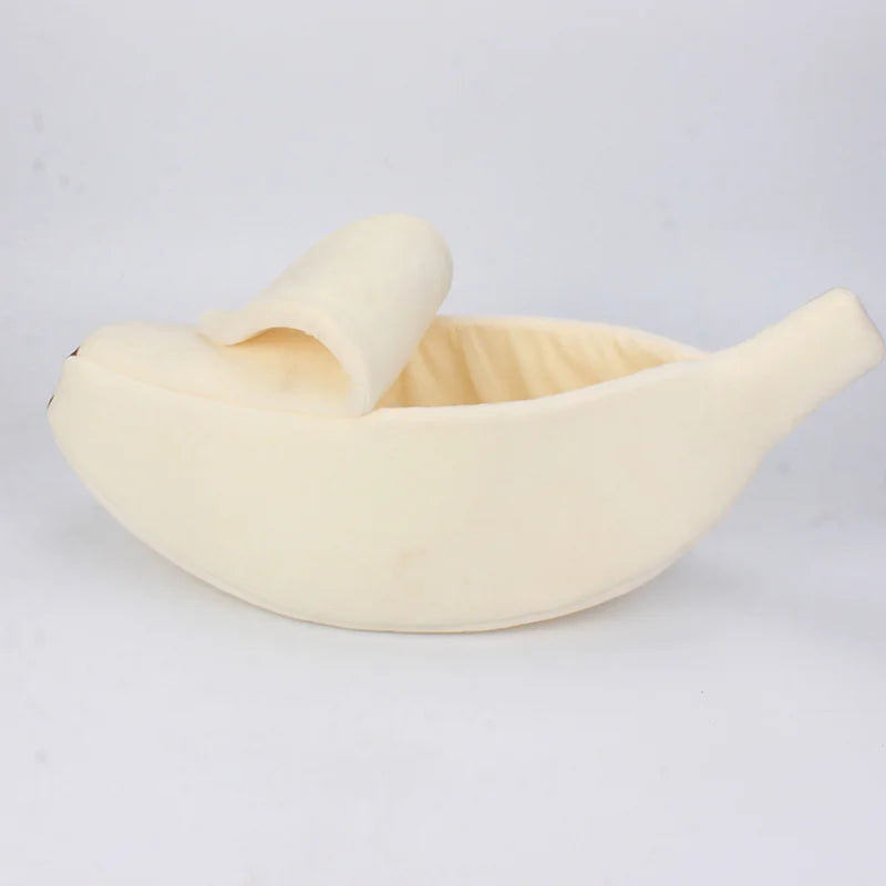 Banana Cat Bed House Funny Cute Cozy Cat Mat Beds Durable Warm Portable Pet Basket Kennel Dog Cushion Cat Supplies Multicolor
