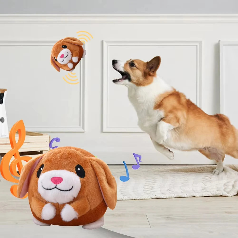 Pet Smart Cat Toy Electric Automatic Plush Bouncing Toys Interactive Toys Self-moving Kitten Toys for Indoor Playing Small Dogs