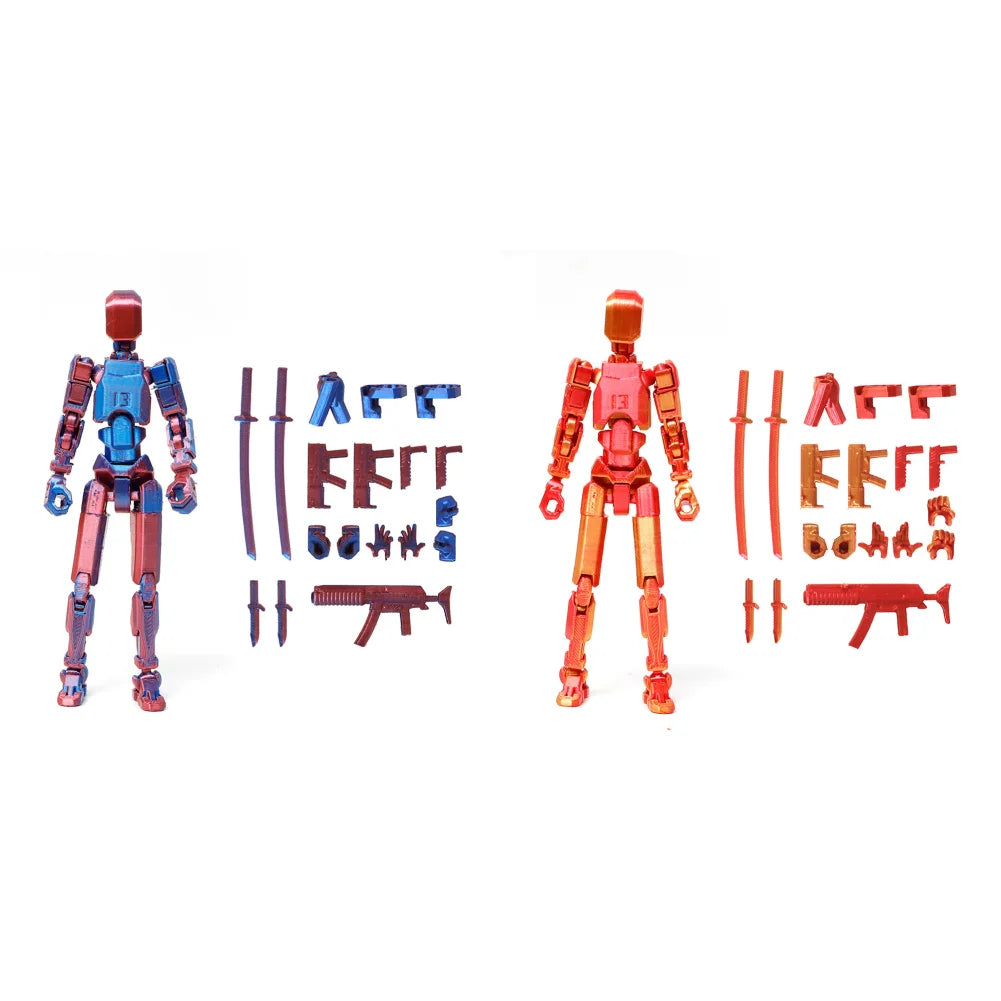 Multi-Jointed Movable Shapeshift Robot Titan 13 Action Figures 3D Printed Mannequin Dummy Toys Kids Adults Children Game