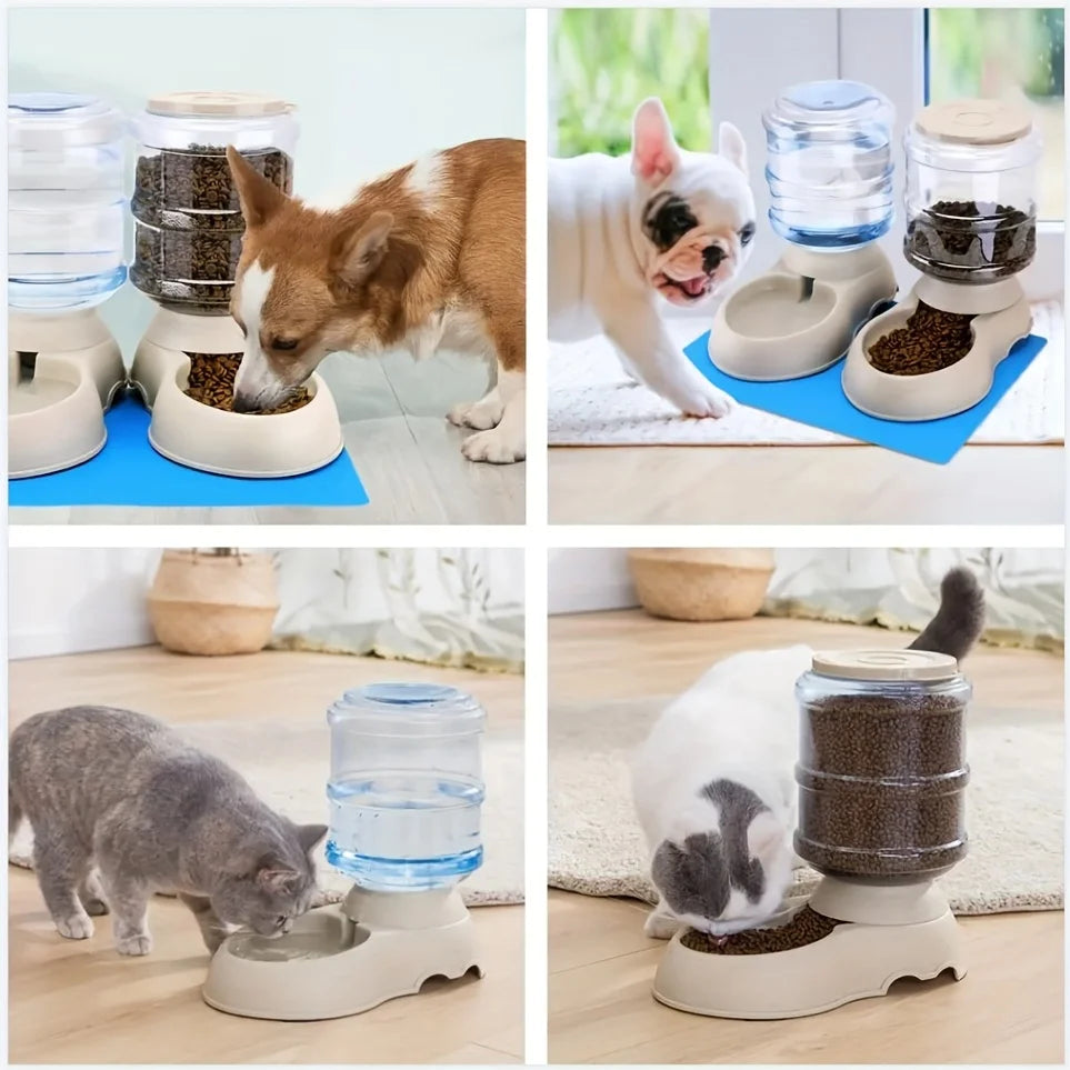 Pet dog and cat water feeding and feeder can be large capacity automatic water storage water feeder and feeder