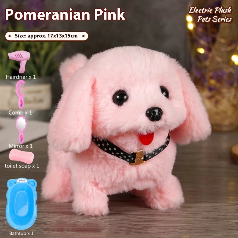 Simulated Pet Dog Parent-Child Interaction Soothing Moving Barking Wagging Tail Electric Plush Toy Children's Birthday Gift