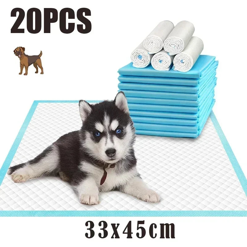 Pee Mats, Dppyisposable Litter Toilet Solutions120-Pack Ultra Absorbent 33x45cm Pet Diaper Pads for Dogs &Cats, Odor-Control Pu