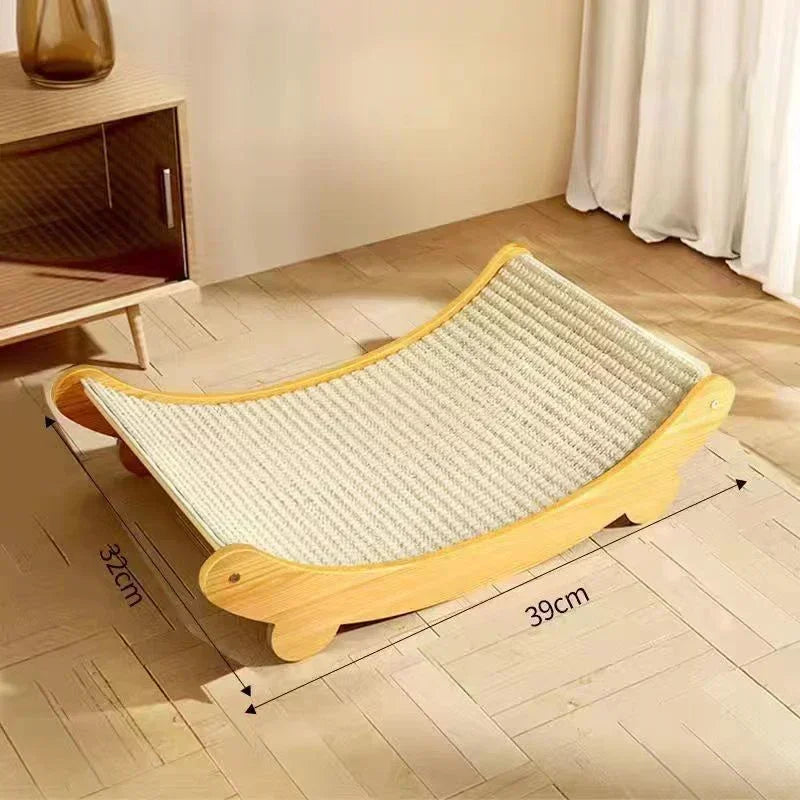 Wooden CaDetachable Wear-resistant Cat Scratch Board Kitten Grinding Cats Toys Reclinert Scratching Pads Cats Sleeping Bed