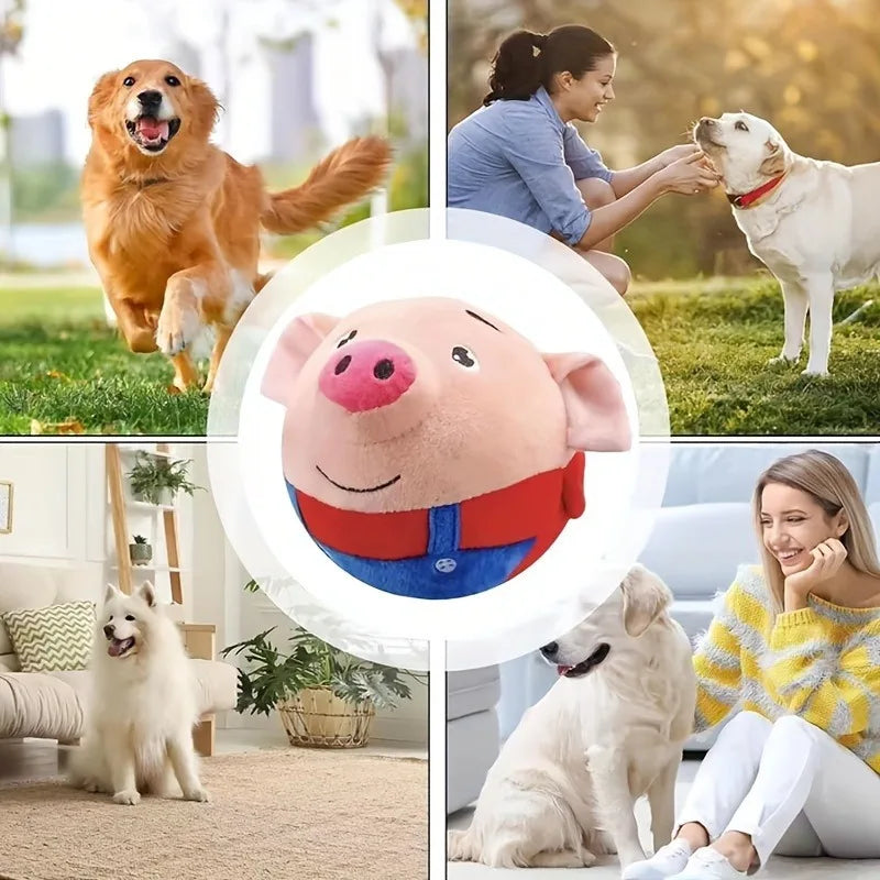 Pet Smart Cat Toy Electric Automatic Plush Bouncing Toys Interactive Toys Self-moving Kitten Toys for Indoor Playing Small Dogs