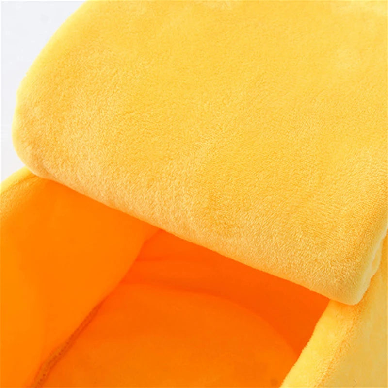 Banana Cat Bed House Funny Cute Cozy Cat Ma Betds Warm Durable Portable Pet Basket Kennel Dog Cushion Cat Supplies Multicolor