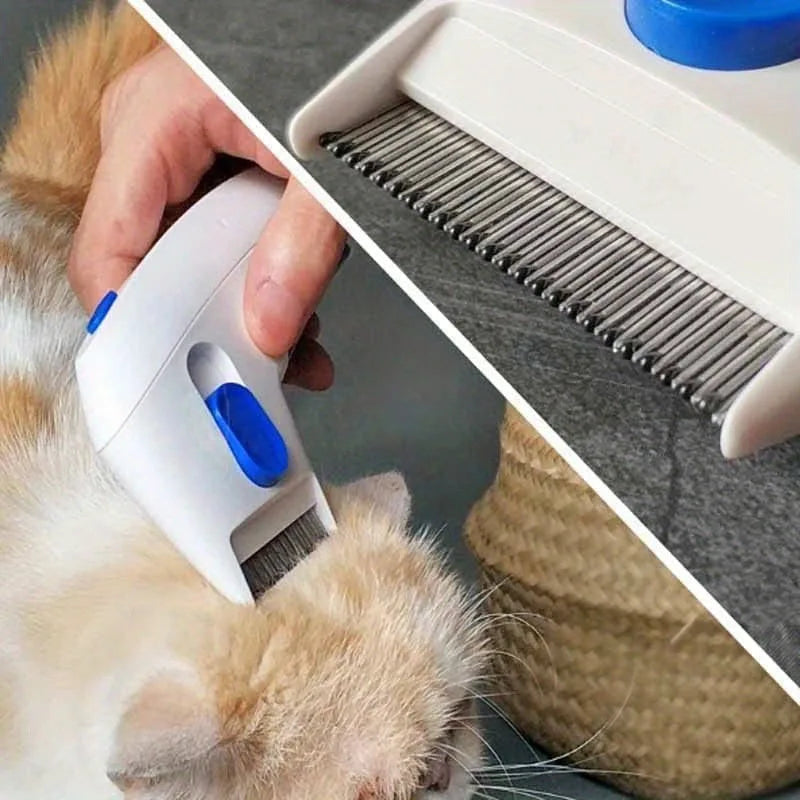 Electronic Flea Comb for Dogs & Cats – Lice, Flea & Egg Remover for Pets