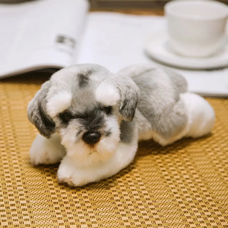 Simulation Bichon Frise Plush dog Toy Super Cute Likelife Pomeranian Stuffed Animals Birthday Puppy Pets toys for pet lovers