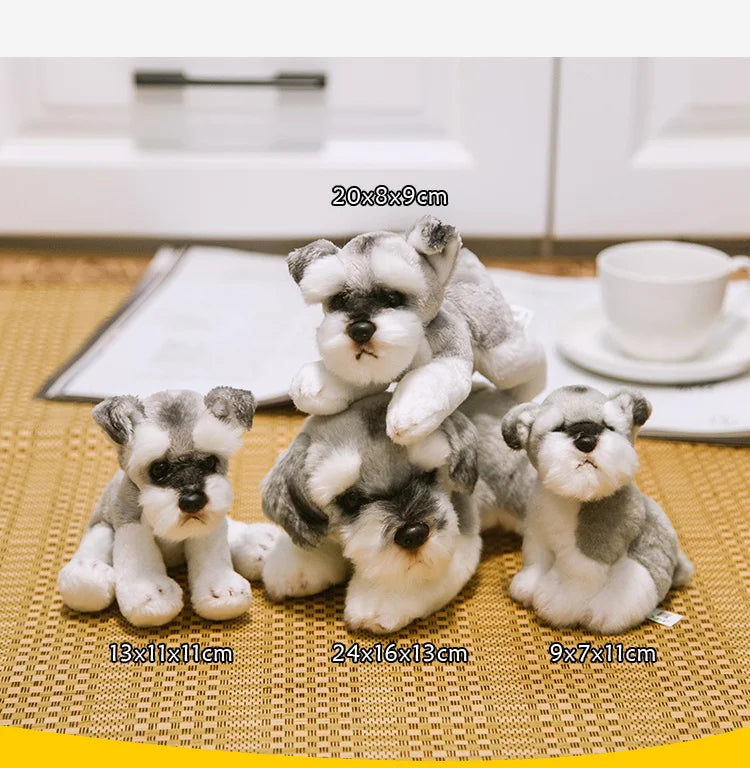 Simulation Bichon Frise Plush dog Toy Super Cute Likelife Pomeranian Stuffed Animals Birthday Puppy Pets toys for pet lovers