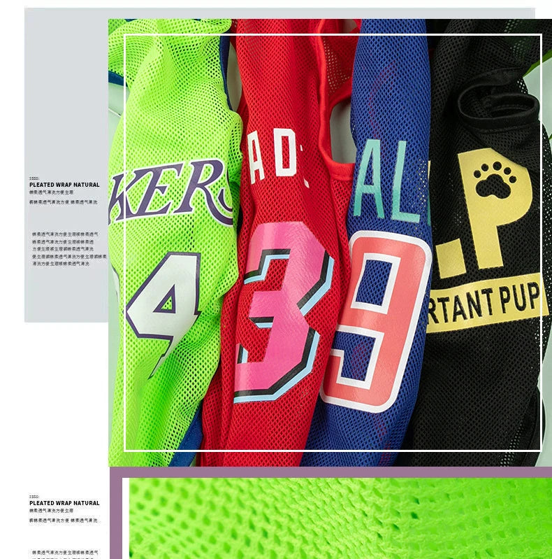 Ultrathin Vest Summer Dog Clothes For Small Dogs Cats Chihuahua T Shirt Breathable Mesh Funny Cute Pets Costumes For Puppy Coat