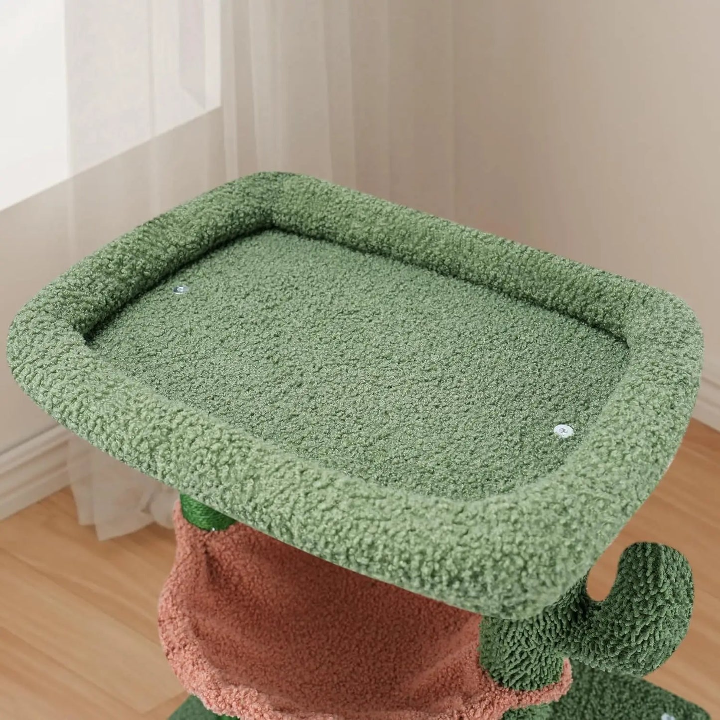 Cat Tree ，Tower wiCats, All-in-One Act Center with Cat Scratching Post Cozy Sleepth Twin Cat Condos for Indoor ivity