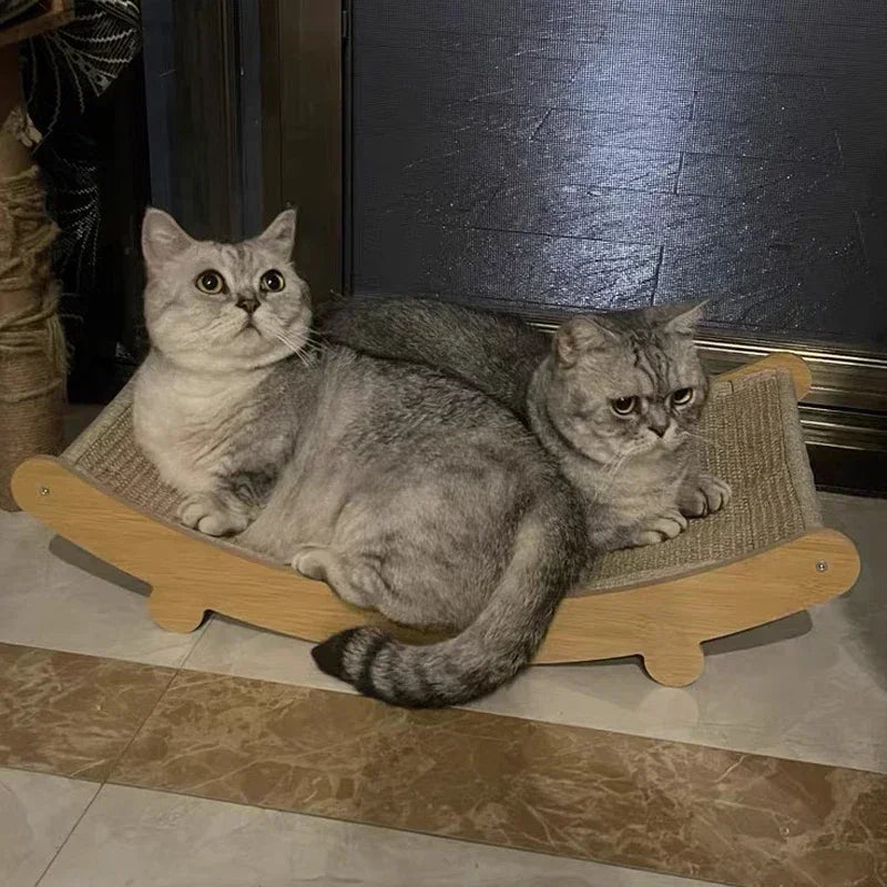 Wooden CaDetachable Wear-resistant Cat Scratch Board Kitten Grinding Cats Toys Reclinert Scratching Pads Cats Sleeping Bed