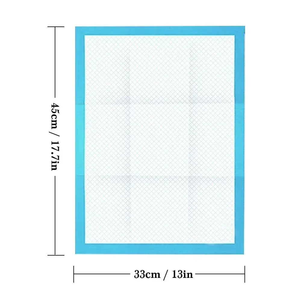 Pee Mats, Dppyisposable Litter Toilet Solutions120-Pack Ultra Absorbent 33x45cm Pet Diaper Pads for Dogs &Cats, Odor-Control Pu