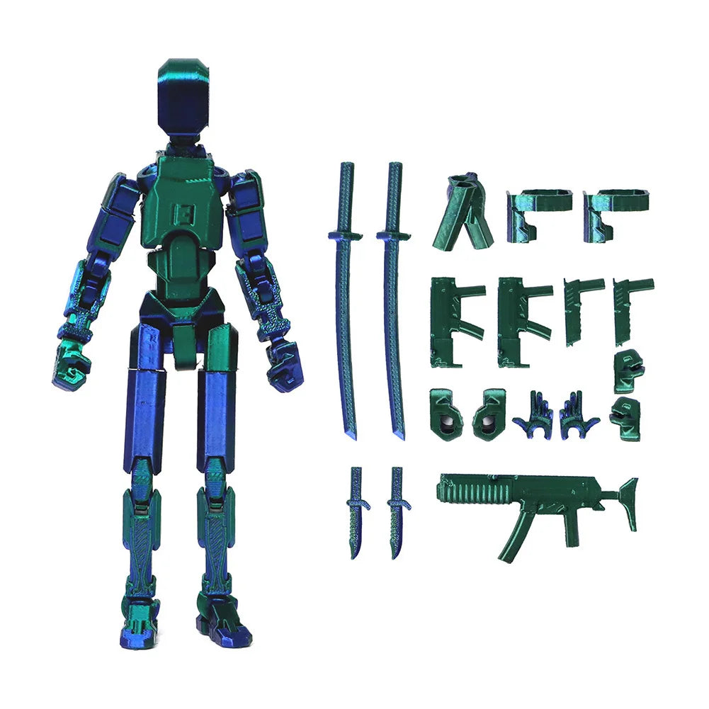 Multi-Jointed Movable Shapeshift Robot Titan 13 Action Figures 3D Printed Mannequin Dummy Toys Kids Adults Children Game