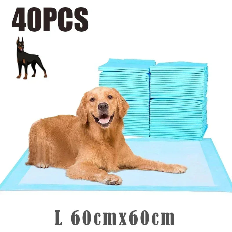 Pee Mats, Dppyisposable Litter Toilet Solutions120-Pack Ultra Absorbent 33x45cm Pet Diaper Pads for Dogs &Cats, Odor-Control Pu