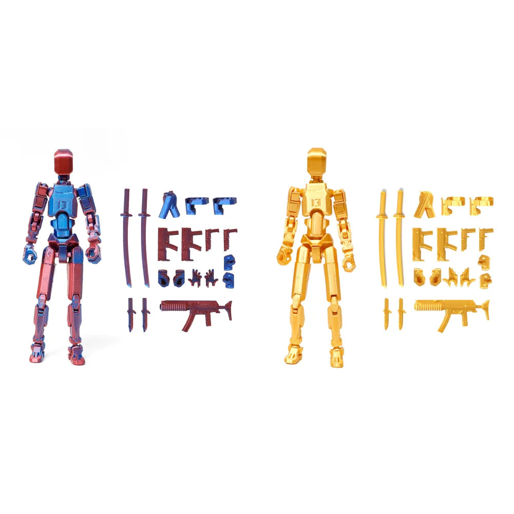 Multi-Jointed Movable Shapeshift Robot Titan 13 Action Figures 3D Printed Mannequin Dummy Toys Kids Adults Children Game