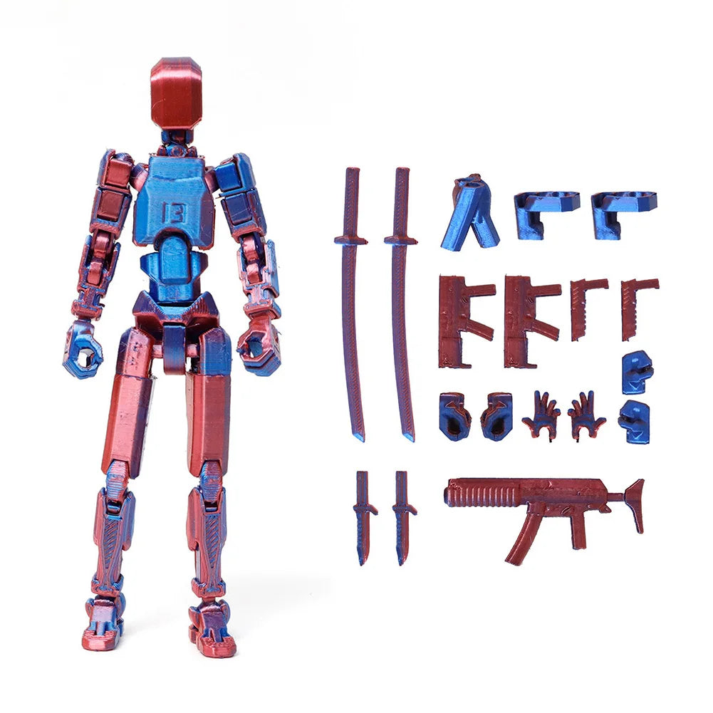 Multi-Jointed Movable Shapeshift Robot Titan 13 Action Figures 3D Printed Mannequin Dummy Toys Kids Adults Children Game