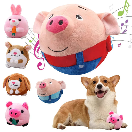 Pet Smart Cat Toy Electric Automatic Plush Bouncing Toys Interactive Toys Self-moving Kitten Toys for Indoor Playing Small Dogs