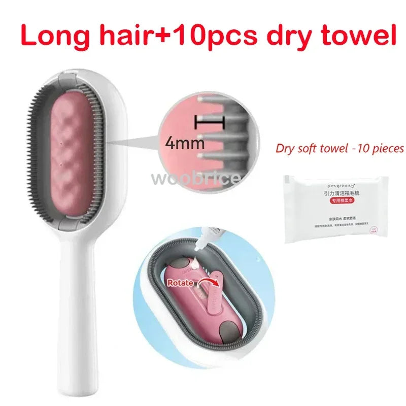 For Cats Accessories Cat Brush Cat Comb 3 in 1 Electric Spray Cat Hair Brushes for Massage Pet Grooming Comb Hair Removal Combs