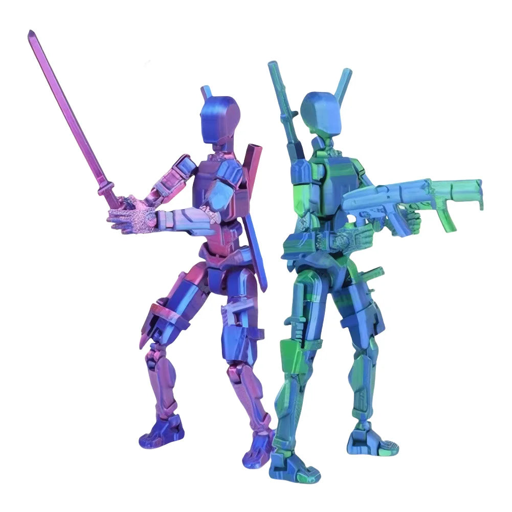 Multi-Jointed Movable Shapeshift Robot Titan 13 Action Figures 3D Printed Mannequin Dummy Toys Kids Adults Children Game