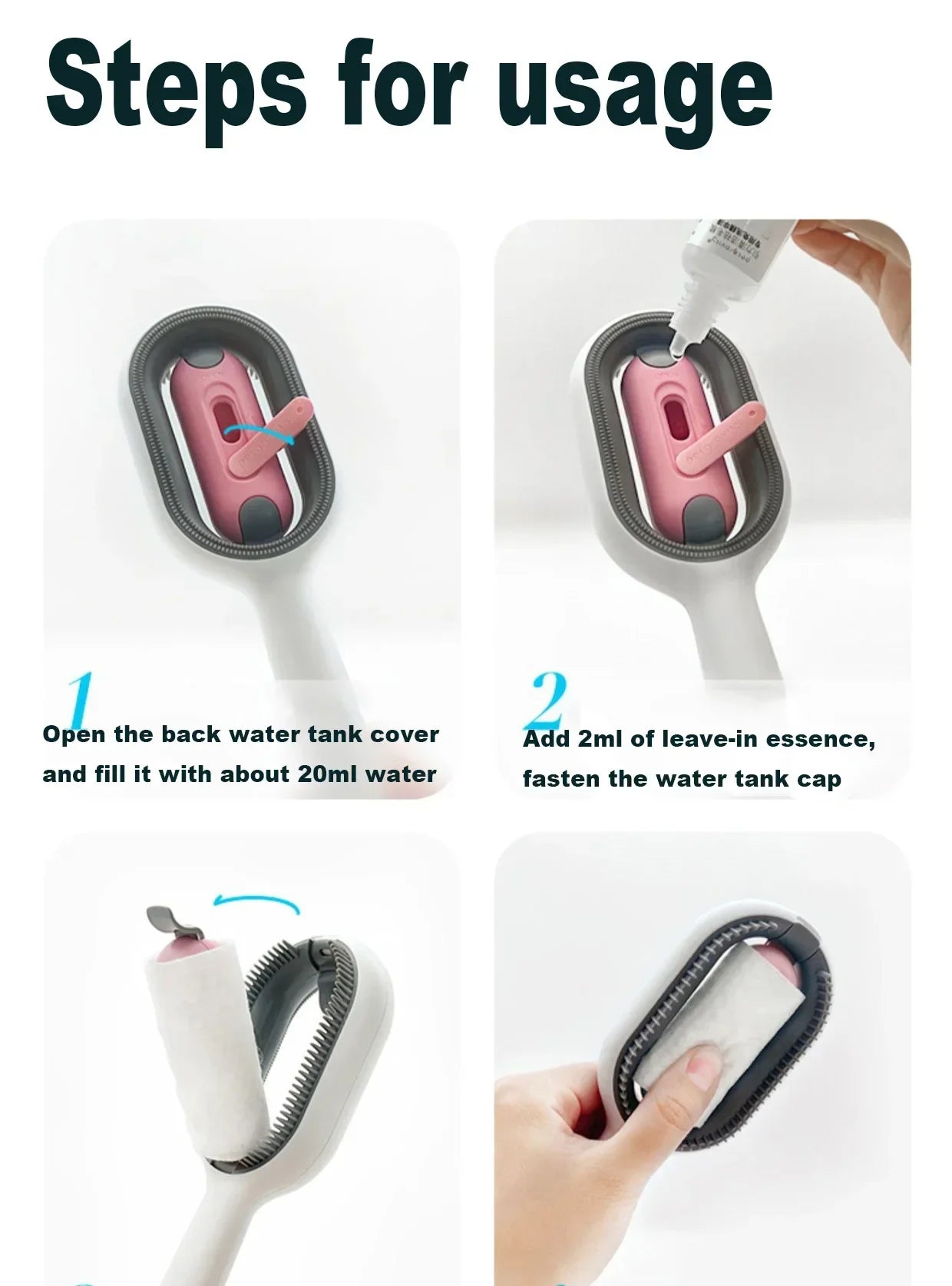 For Cats Accessories Cat Brush Cat Comb 3 in 1 Electric Spray Cat Hair Brushes for Massage Pet Grooming Comb Hair Removal Combs