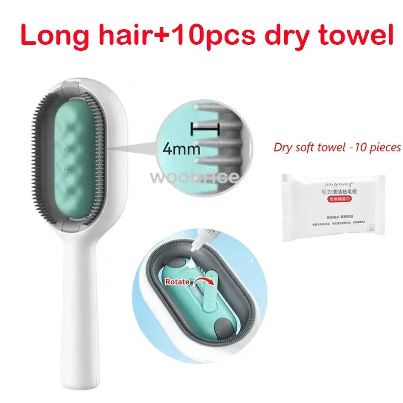 For Cats Accessories Cat Brush Cat Comb 3 in 1 Electric Spray Cat Hair Brushes for Massage Pet Grooming Comb Hair Removal Combs