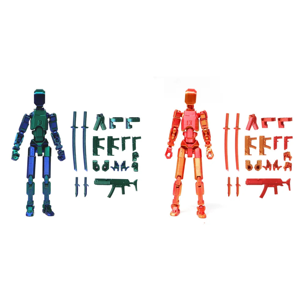 Multi-Jointed Movable Shapeshift Robot Titan 13 Action Figures 3D Printed Mannequin Dummy Toys Kids Adults Children Game
