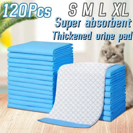 Pee Mats, Dppyisposable Litter Toilet Solutions120-Pack Ultra Absorbent 33x45cm Pet Diaper Pads for Dogs &Cats, Odor-Control Pu