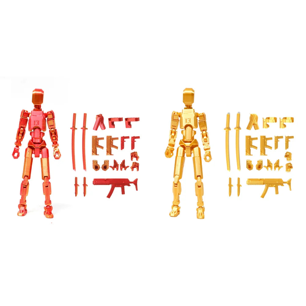 Multi-Jointed Movable Shapeshift Robot Titan 13 Action Figures 3D Printed Mannequin Dummy Toys Kids Adults Children Game