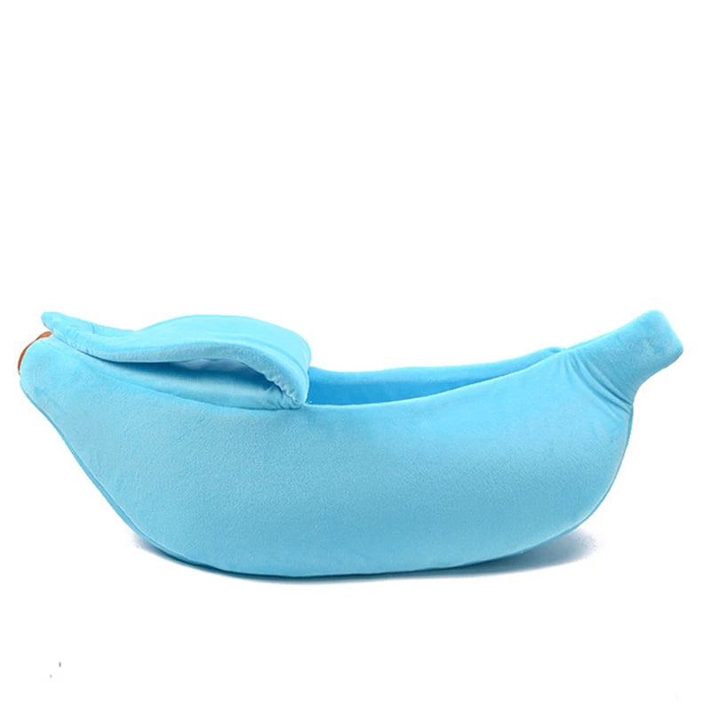 Banana Cat Bed House Funny Cute Cozy Cat Ma Betds Warm Durable Portable Pet Basket Kennel Dog Cushion Cat Supplies Multicolor