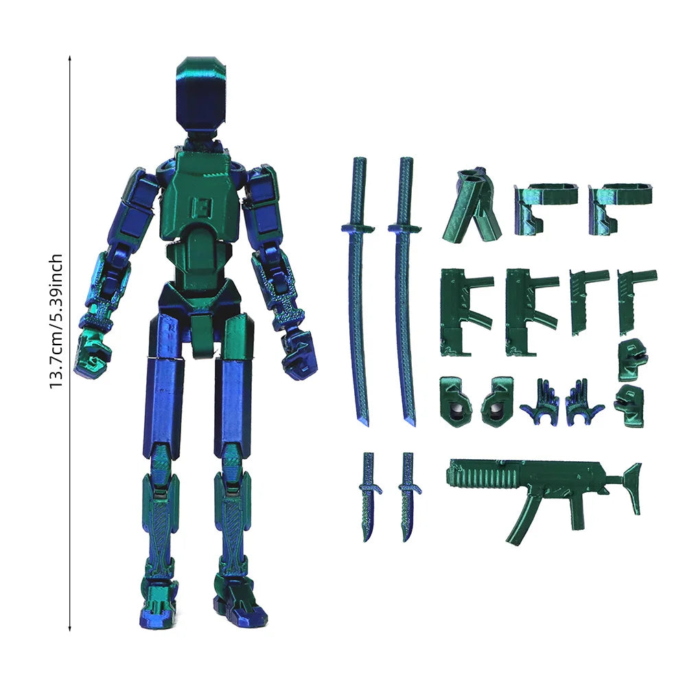 Multi-Jointed Movable Shapeshift Robot Titan 13 Action Figures 3D Printed Mannequin Dummy Toys Kids Adults Children Game