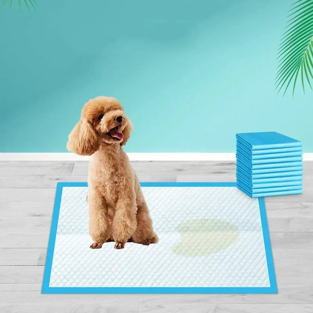 Pee Mats, Dppyisposable Litter Toilet Solutions120-Pack Ultra Absorbent 33x45cm Pet Diaper Pads for Dogs &Cats, Odor-Control Pu