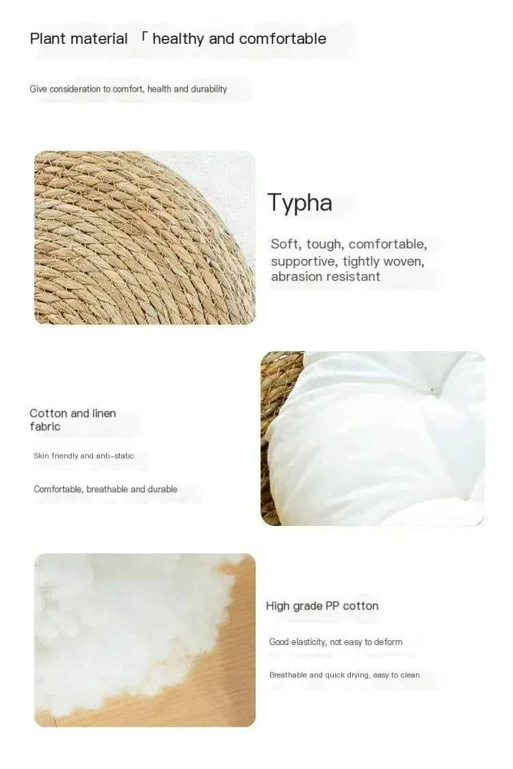 ne WovFour Seasons Universal Pure Handmade Vien Cat Nest Seasonal Warmth Pad Detachable Washable Winter Pet Supplies Accessories