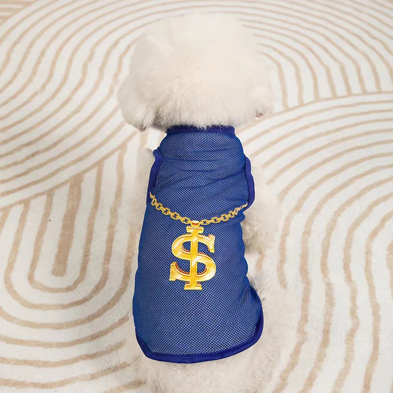 Ultrathin Vest Summer Dog Clothes For Small Dogs Cats Chihuahua T Shirt Breathable Mesh Funny Cute Pets Costumes For Puppy Coat