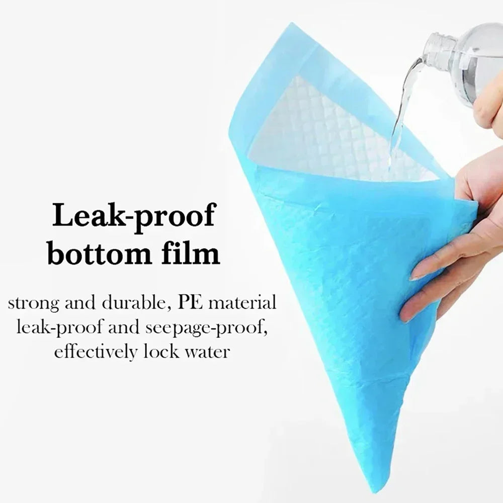 Pee Mats, Dppyisposable Litter Toilet Solutions120-Pack Ultra Absorbent 33x45cm Pet Diaper Pads for Dogs &Cats, Odor-Control Pu