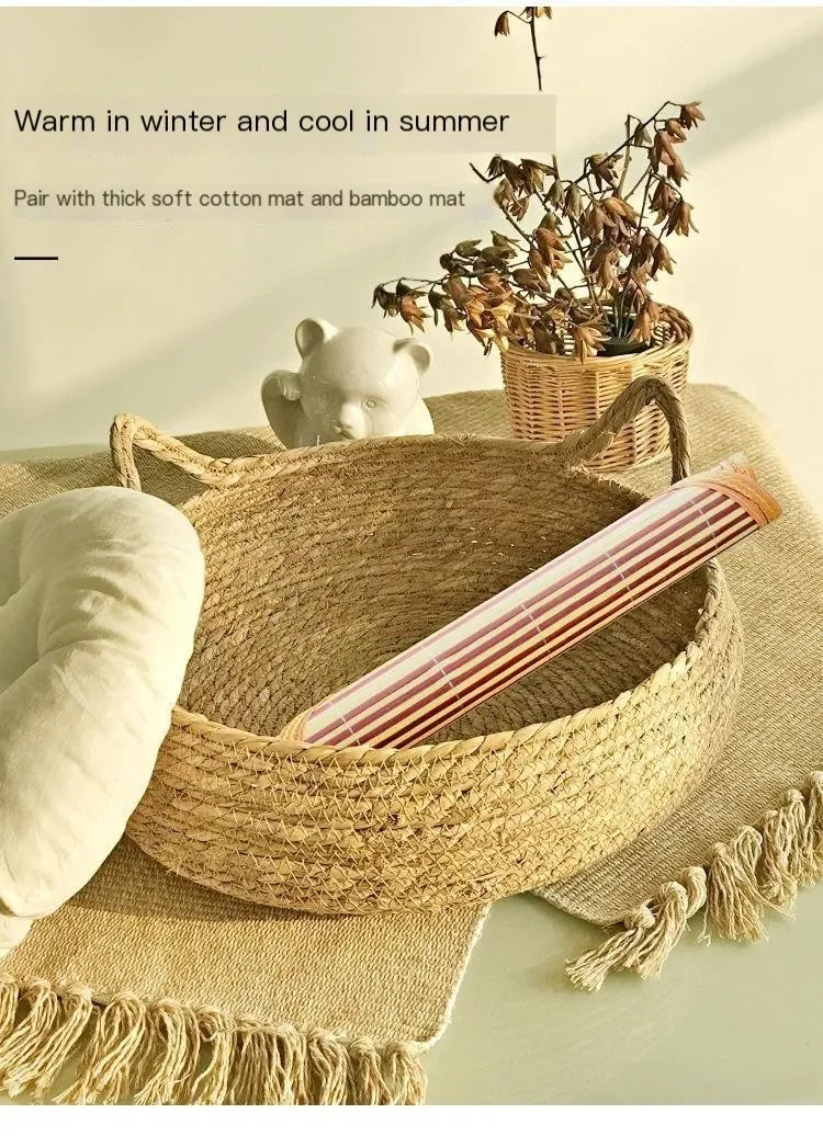 ne WovFour Seasons Universal Pure Handmade Vien Cat Nest Seasonal Warmth Pad Detachable Washable Winter Pet Supplies Accessories