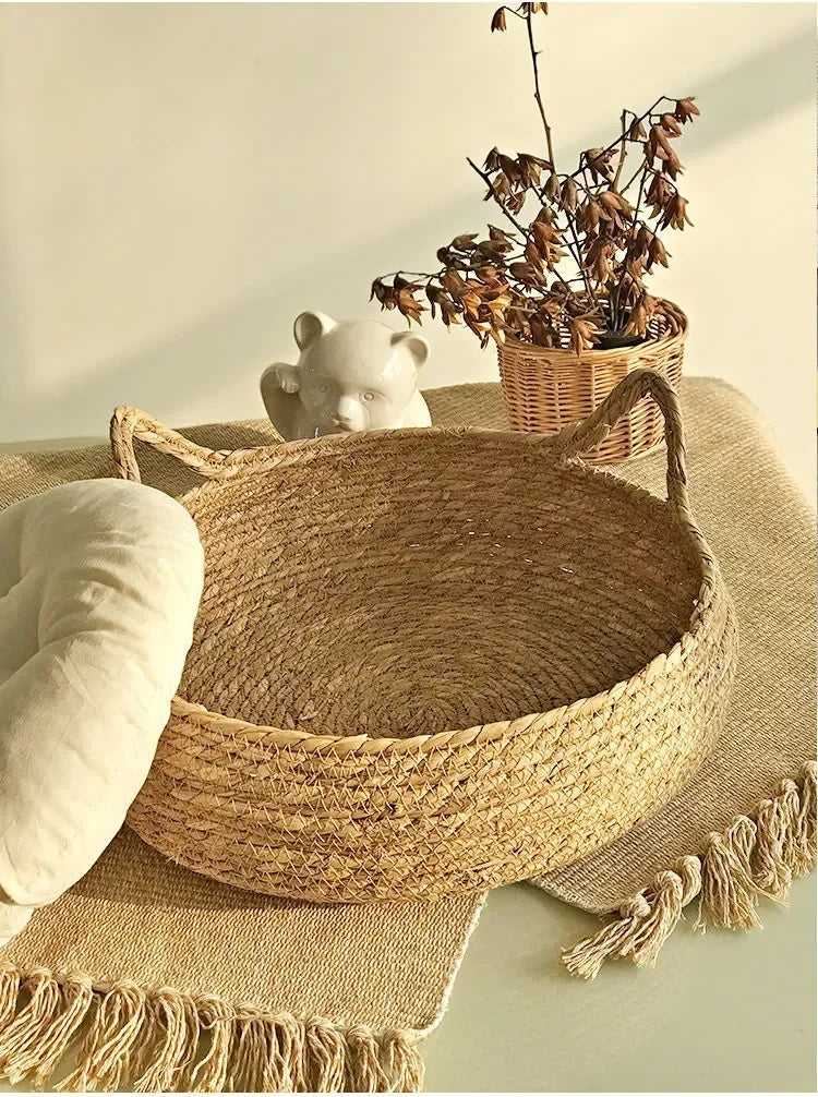 ne WovFour Seasons Universal Pure Handmade Vien Cat Nest Seasonal Warmth Pad Detachable Washable Winter Pet Supplies Accessories