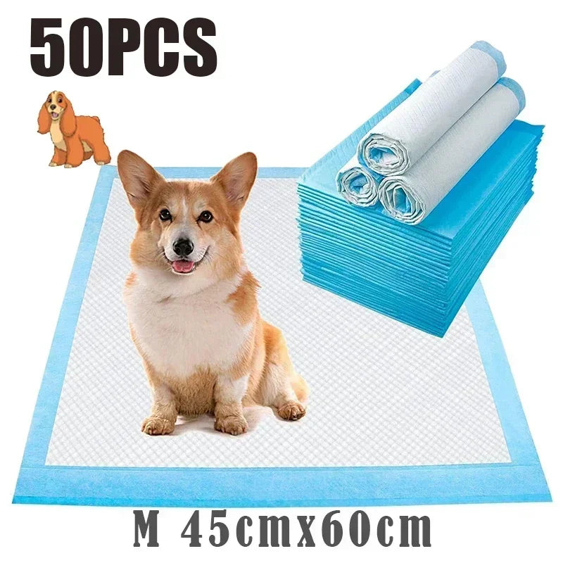 Pee Mats, Dppyisposable Litter Toilet Solutions120-Pack Ultra Absorbent 33x45cm Pet Diaper Pads for Dogs &Cats, Odor-Control Pu