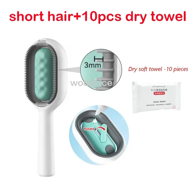 For Cats Accessories Cat Brush Cat Comb 3 in 1 Electric Spray Cat Hair Brushes for Massage Pet Grooming Comb Hair Removal Combs