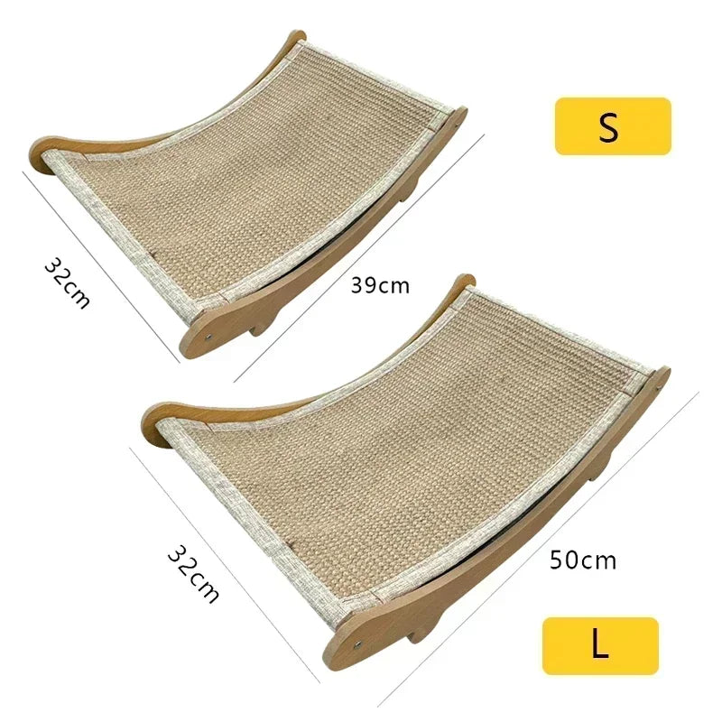 Wooden CaDetachable Wear-resistant Cat Scratch Board Kitten Grinding Cats Toys Reclinert Scratching Pads Cats Sleeping Bed
