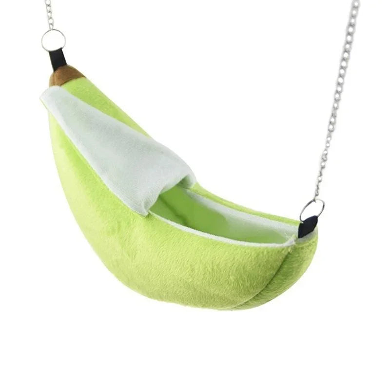 Hamster cotton nest banana Shape House Hammock Bunk Bed House Toys Cage  Sugar Glider Hamster Small Animal Bird Pet Supplies