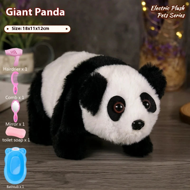 Simulated Pet Dog Parent-Child Interaction Soothing Moving Barking Wagging Tail Electric Plush Toy Children's Birthday Gift