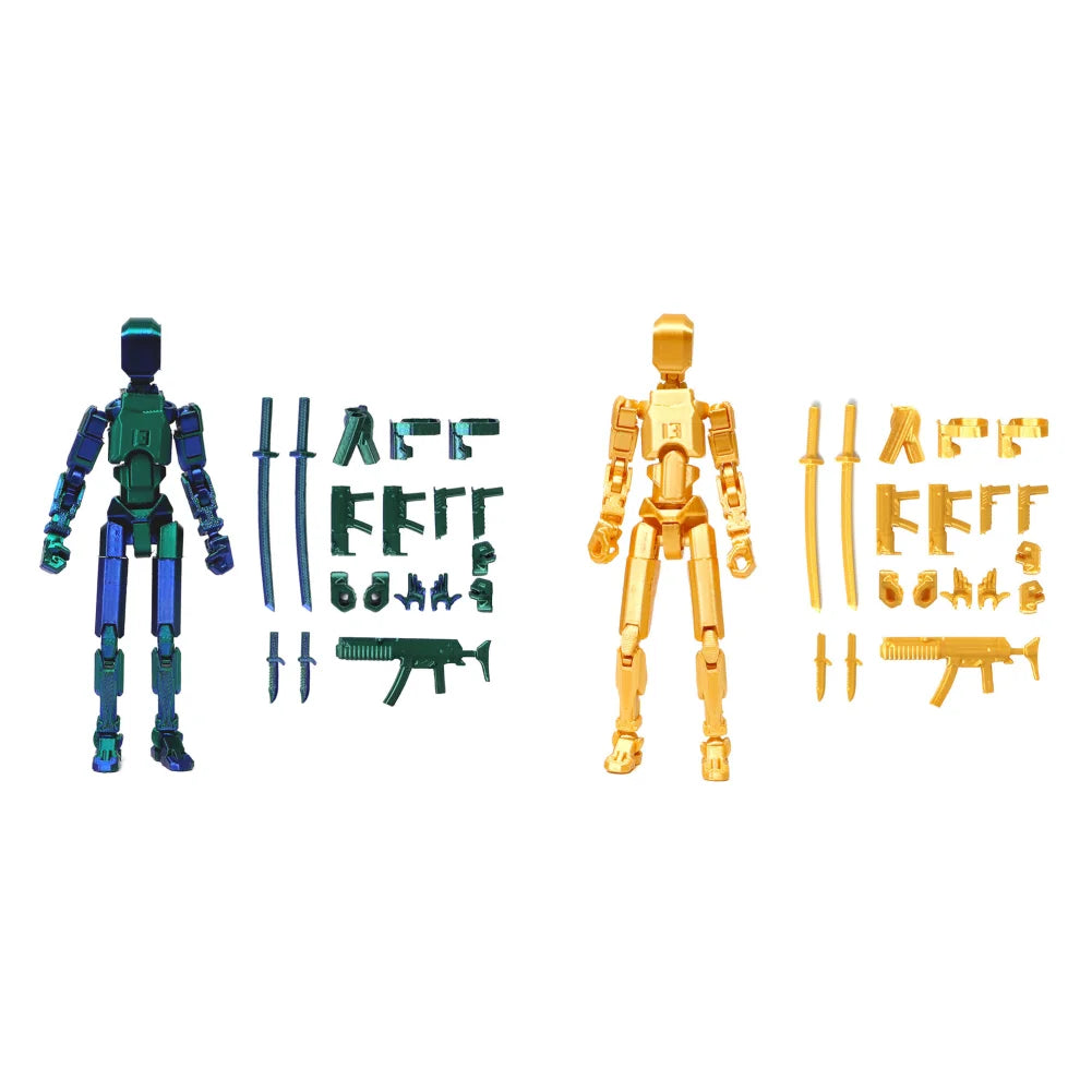 Multi-Jointed Movable Shapeshift Robot Titan 13 Action Figures 3D Printed Mannequin Dummy Toys Kids Adults Children Game